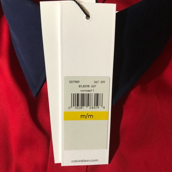 MED-Calvin Klein Mens Sateen Finish Long Sleeve - Picture 7 of 8